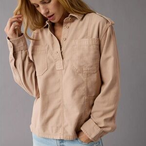 ☀️ AE Oversized Military Popover Shirt